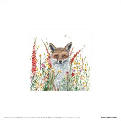 Julia Pankhurst Fox In Flowers Print