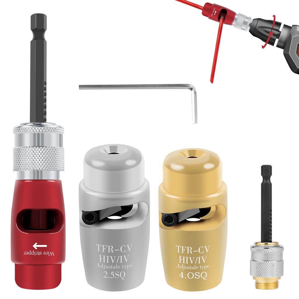 2 в 1 Портативный инструмент для зачистки проводов для кабеля 1-70 мм, ручной инструмент для зачистки проводов и инструмент для зачистки медного лома с питанием от электрической дрели