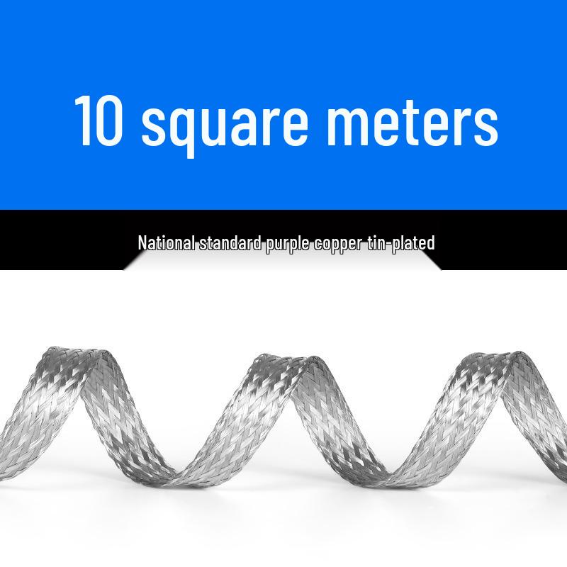 Purple Tinned Braided Copper Strip: Grounding and Connection Wire (6/10/25/35 Sq Mm)