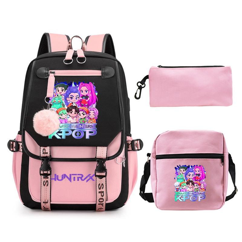 Animation Cartoon Printing High Value Fashion Shoulder Bag Casual Pencil Bag Campus Trend Student Schoolbag
