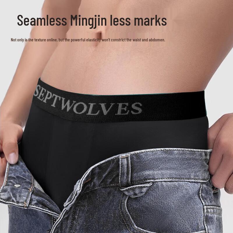 Мужские боксеры-брифы Seven Wolves 7A из антибактериального хлопка (4-Pack)