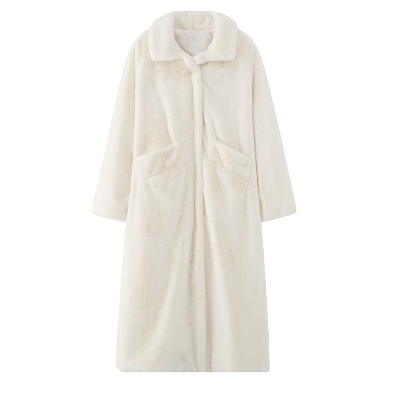 Меховая куртка женская молодая экологически чистая норковая шуба 24 новый мех интегрированный удлиненный искусственный мех толстый