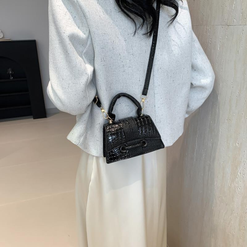 Модная маленькая квадратная сумка с крокодиловым узором женская сумка новая простая летняя модная сумка через плечо трендовая сумка через плечо