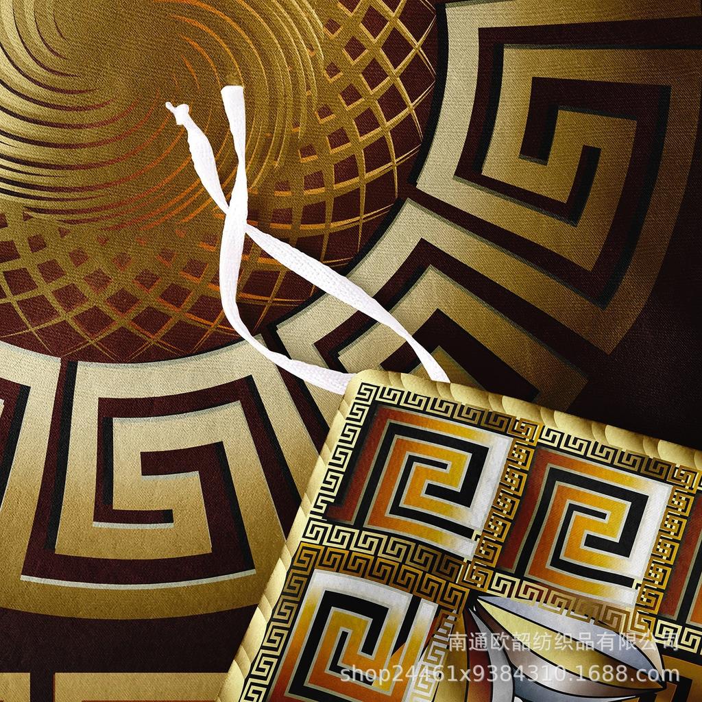 3D Печать Бронзирование Ретро Узор Легкая Роскошь Постельное Белье Пододеяльник Наволочки Набор из Трех Предметов Fba M