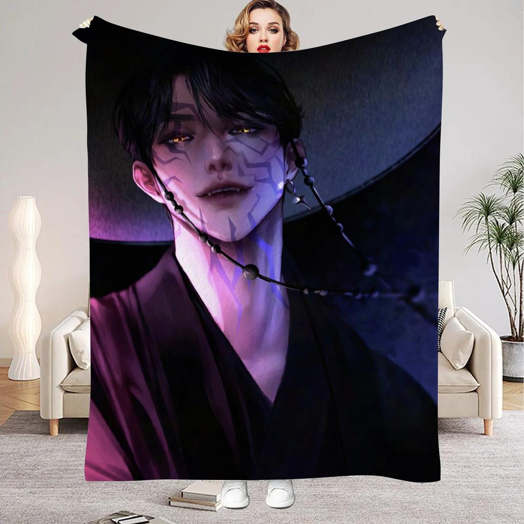 Kpop Demon Hunters Huntrix Blankets Quality Soft Warm Throw Blanket Winter Kids Couch Bed Fluffy Bedspread