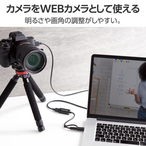 Elecom Устройство захвата HDMI [HDMI на USB-A / USB-C] 4K (3840 х 2160)/30 Гц HDMI несертифицированный HDMI-кабель-переходник черный AD-HDMICAPBK