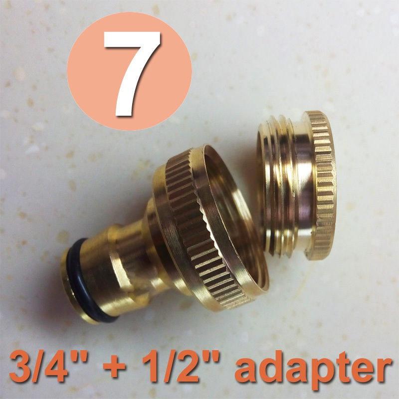 Rustresistant Brass Garden Pipe Connector With Quick Fit Fitting And Handy Switch Nozzle