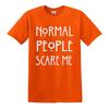Normal people scare me t shirt funny goth rock punk gift novelty top tee