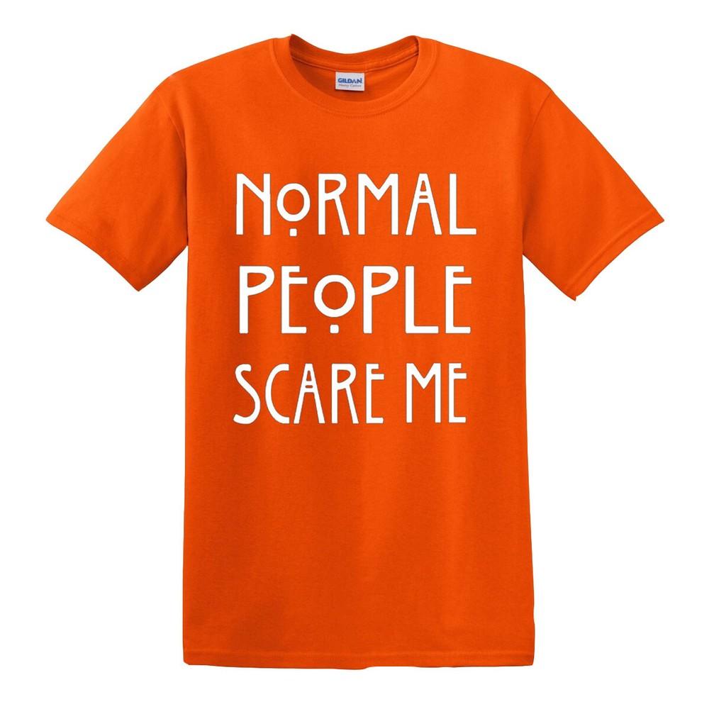 Normal people scare me t shirt funny goth rock punk gift novelty top tee