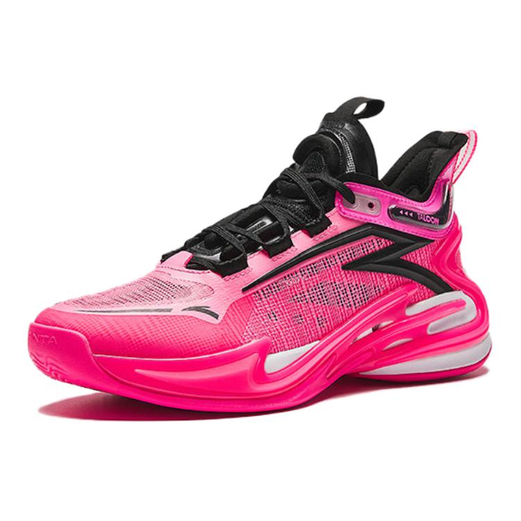 Anta Удобные нескользящие низкие детские баскетбольные кроссовки Детские кроссовки Розовые Черные 312421122-5