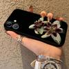 Чехол для телефона с принтом цветка лилии и орхидеи для Apple iPhone XR XS MAX 16 17 Pro Max 14 13 11 12 15 Pro 7 8 Air Funda Чехол для телефона