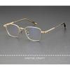 New Unisex Geometric Square Polygon Eyeglass Frame Pure Titanium Lightweight Vintage Style Prescription Glasses Titanium Glasses