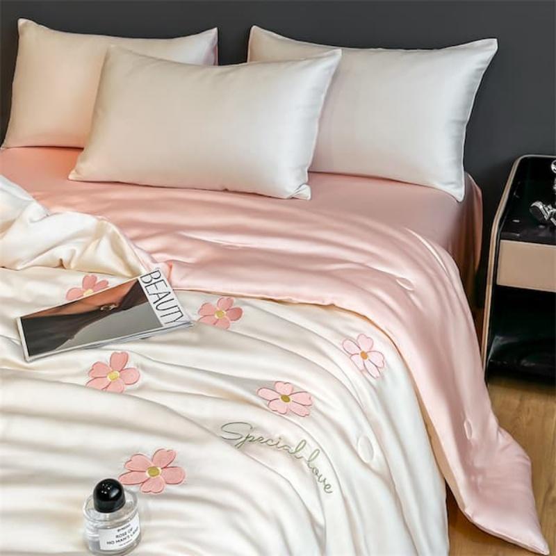 Принцесса Версия Летнее Прохладное Одеяло Мягкий Выстиранный Ледяной Шелк Машинная Стирка Для Женщин Девушек Одеяло с Кондиционером Одеяло Постельное Белье