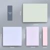 Корейские стикеры в стиле Моранди - Средние, с сильным клеем, полоски для заметок