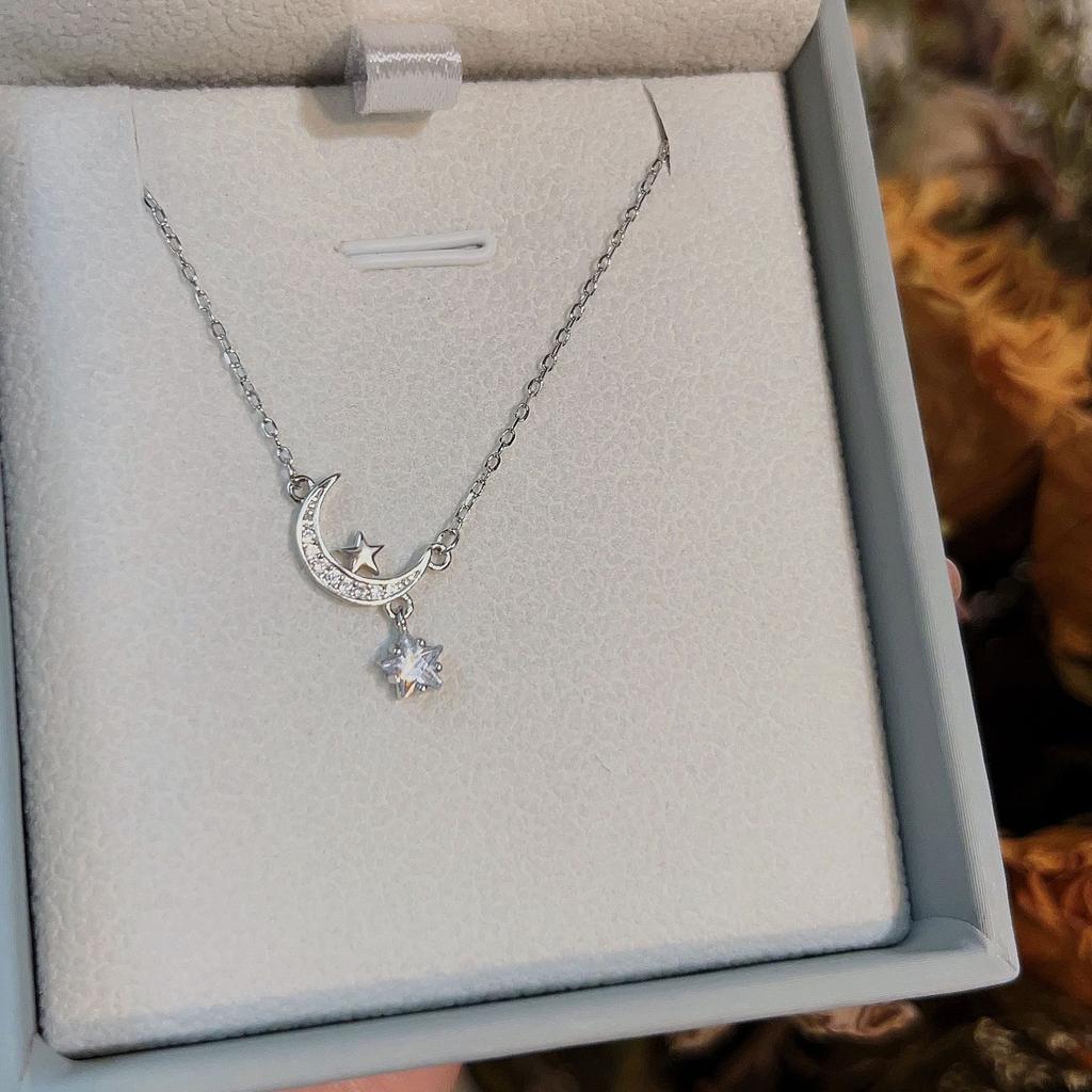 Ожерелье с кисточками Star Moon для женщин с нишевым дизайном, легкая роскошь, стиль Ins, изысканный темперамент, летняя цепочка Star Moon Clavicle