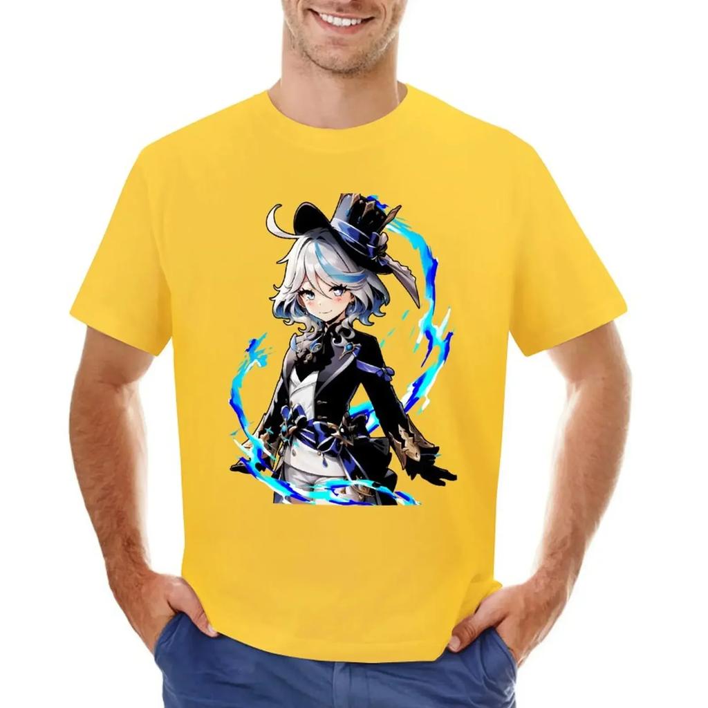 Furina Genshin Impact poster Genshin Canvan print Furina Poster Genshin art Print shirt T-shirt plus sizes clothings