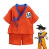 [SDCADQ] Dragon Ball Related Pajamas for Summer, for Children, Cosplay Clothes, Short Sleeves, Pants, Cute, Thin, Comfortable, Soft, Negligee, Room
