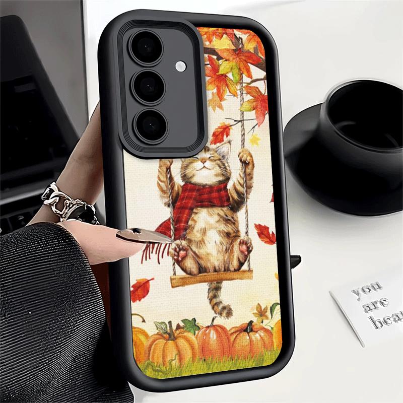Phone Case for Samsung Galaxy A17 A16 A15 A14 A13 Pumpkin Happy Fall Autumn A56 A36 A26 A55 A35 A25 A54 A34 A24 A53 A33 A23 A07