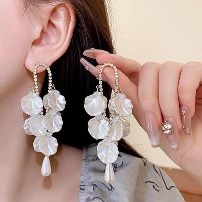 Роскошные серьги-кисточки из серебра 925 пробы с жемчугом — элегантный и универсальный дизайн для женщин