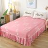 Four Seasons Thicken Bed Skirt  Printed Non-slip Mattress Cover Lace Decor Ruffled Bed Skirt Bedsheet Bed Cover Home Bedspread
