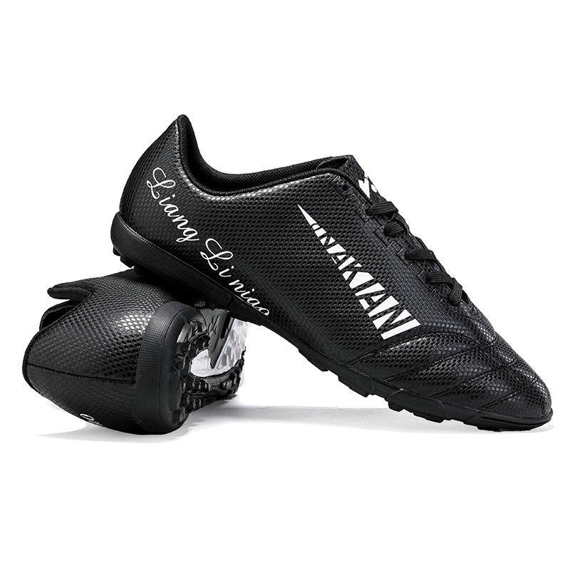 Прямые продажи новых детских футбольных кроссовок, мужских и женских, с низким верхом, шипами, резиновых кроссовок для игры в траву, спортивной обуви для тренировок