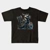 Boys Girls Soft Cotton Graphic Tees Viking Otter Breathable Daily School Wear Kids T-Shirts