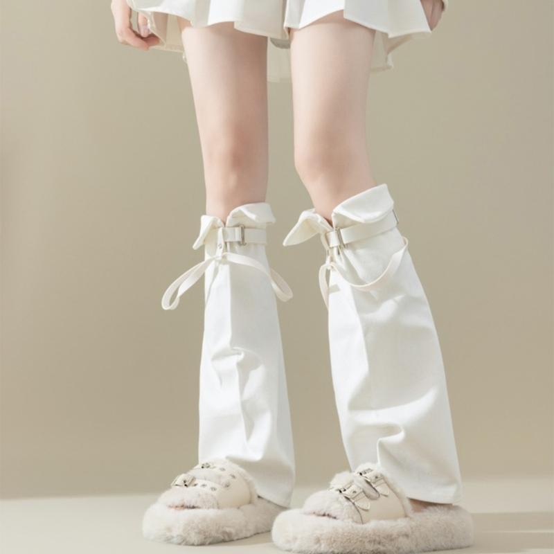 Subculture Leg Warmers for Women Girls Y2K Leg Warmer Sweet Cool Long Socks Gothic Harajuku Leg Cover Knee High Socks