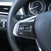 2Pcs Car Steering Wheel Buttons Frame Decoration Cover Trim Fit For BMW X1 F48 2016-18 2 Series Active Tourer F45 Accessories