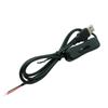 DIY 5V USB Jack 2Pin Power Charge Cable 1m/1.5m Wire with Switch Replacement Charge Cable Cord with On Off Power Switch