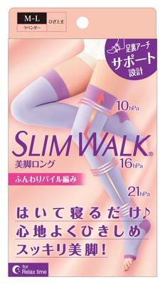 Компрессионные утягивающие длинные носки для ML [Slimwalk] Носки, Женские, Лавандовые,