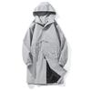 ROMON Men's Mid-length Hooded Business Casual Trench Coat