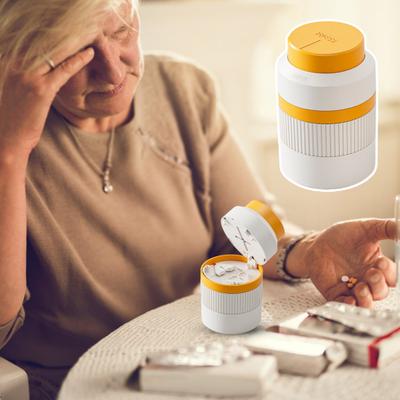 Разделитель таблеток 3-в-1 1/4 1/2 с отсеком для хранения, измельчитель таблеток, портативный органайзер для таблеток для маленьких или больших таблеток, для дома, для путешествий