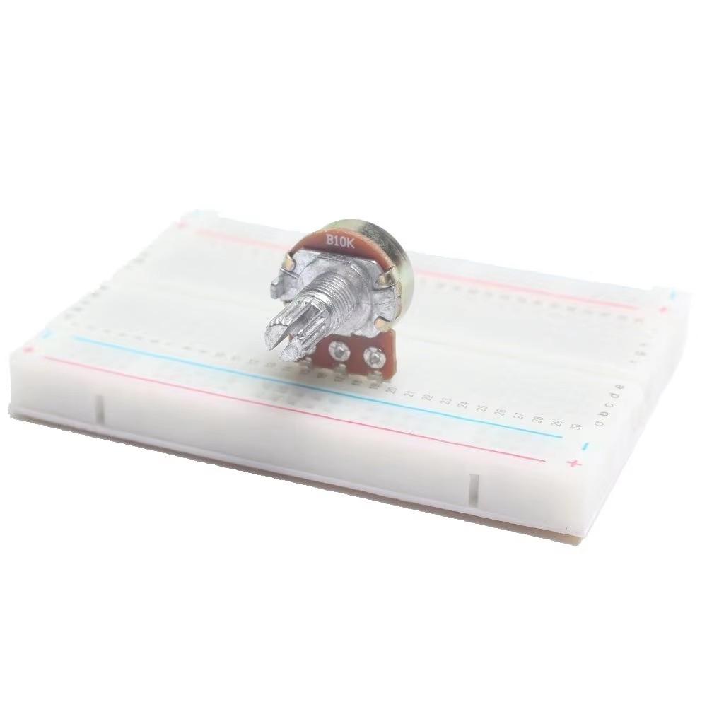 5 шт. 10к Потенциометр ручка 1К 100К 5К 50К ОМ WH148 Вал с гайкой 3-контактный Линейная шкала Вращающийся B10K для Arduino diy набора