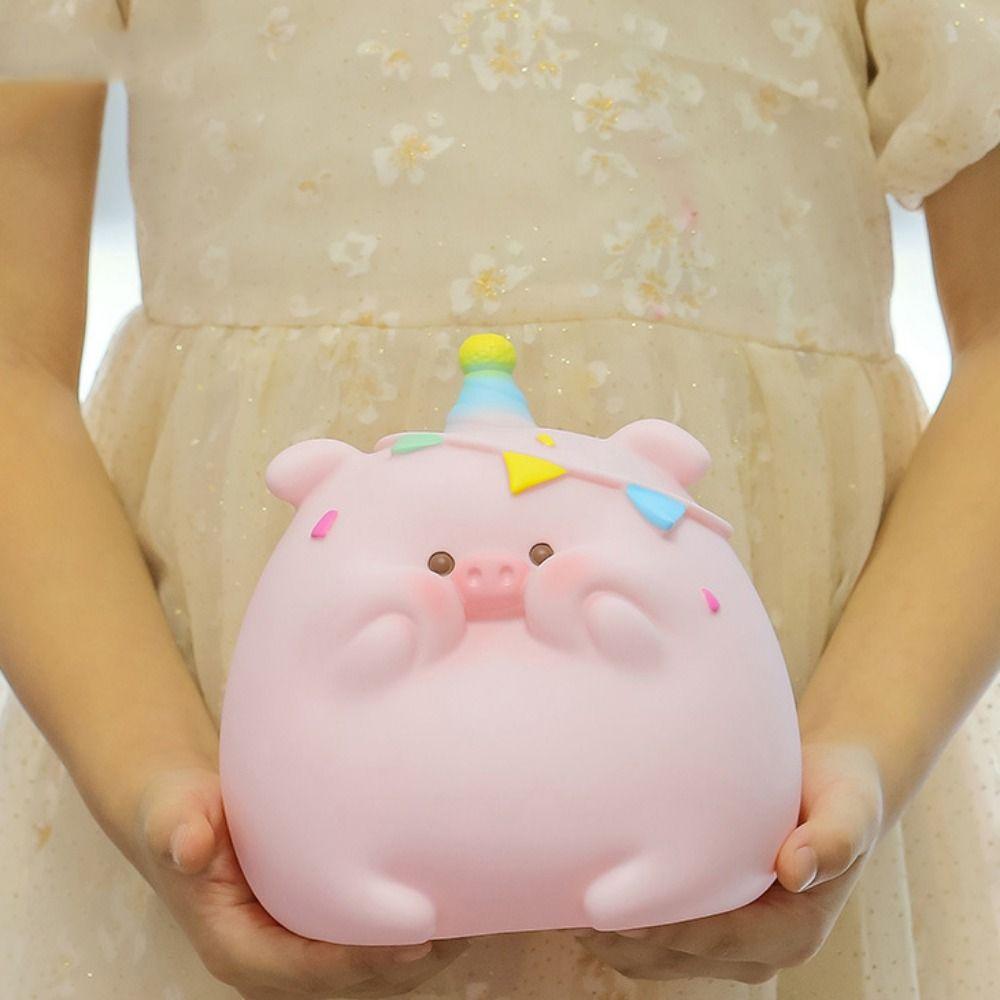 Pig Savings Jar Vinyl Money Boxes Piggy Bank Model Safe Deposit Box  Children/Kids
