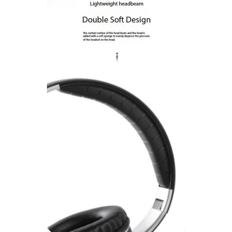 VJ033 5.0 LED Color Head Mounted Sports Headphones, Equipped with 6-hour Foldable Lightweight High Fidelity Stereo Playback Headphones for Telephones