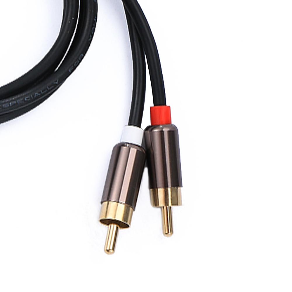 Computer DVD Amplifier RCA Male Speaker Headphone 3.5 To 2RCA Audio Cable Splitter RCA Cable