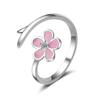 New 925 Sterling Silver Ring AAA Zircon Adjustable Simplicity Fashion Exquisite Women Jewelry Accessories Wedding Party Gift