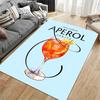Aperol Spritz Cocktail Design suitable as a non-slip mat for the living room or bedroom sofa