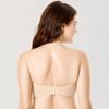 Strapless Large Stays No Large Size No Shoulder F75 [DELIMIRA] Bra, Size, Put, Underwire, Padding, Seamless, Bra, Straps, Beige,