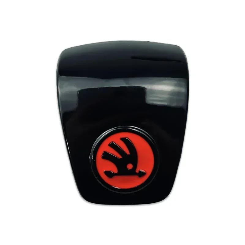Car Gear Knob Cap for Skoda Kodiaq Karoq 2 A7 Tour RS Superb Octavia Yeti Fabia Rapid Shift Lever Head Cover Emblem Accessories hkpx25
