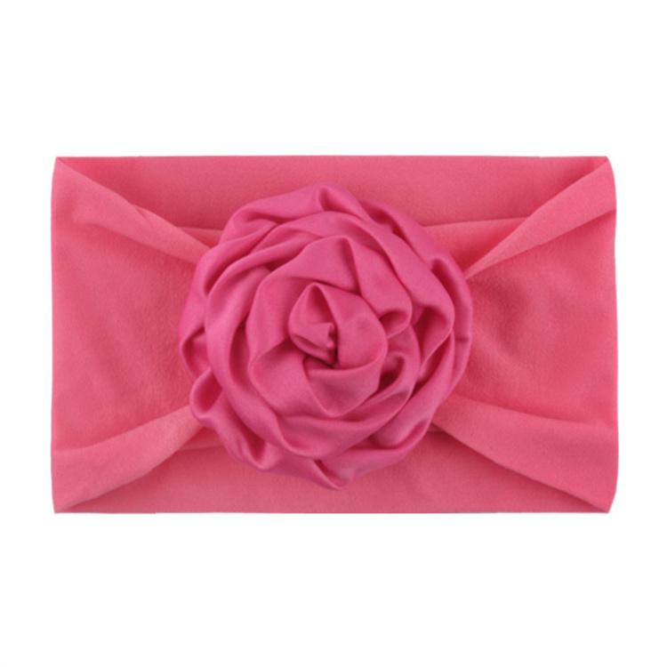 PL Accessories Headband with Flowers Baby Girls Kid Hair Band Mesh Headband Plus Chiffon Flower Baby Headband Kids Nylon Bows