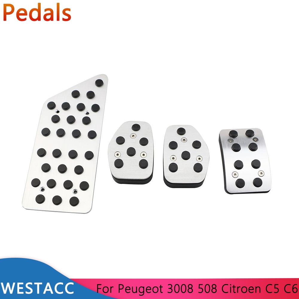 Автомобильные педали для Peugeot 3008 2013-508 2011-2018 для Citroen C5 2013-C6 2017-крышка педали газового тормоза