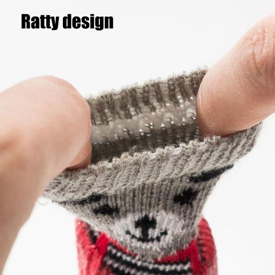 4 шт. обувь для собак водонепроницаемые сапоги для домашних животных для зимних прогулок по снегу противоскользящие защитные накладки на лапы для маленьких средних и больших собак