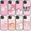 B-57 Kawaii Melody черный чехол для Samsung S24 S23 S22 S21 S20 FE S10 Lite Ultra S7 S8 S9 Plus A05S A11 A12 A13 A15 A22 A24 A25 A32 A52 A71 5G