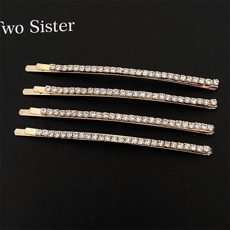 Набор блестящих хрустальных заколок для волос, заколки-невидимки со стразами в виде цветов, милые элегантные заколки-невидимки, шпильки, женские аксессуары для волос