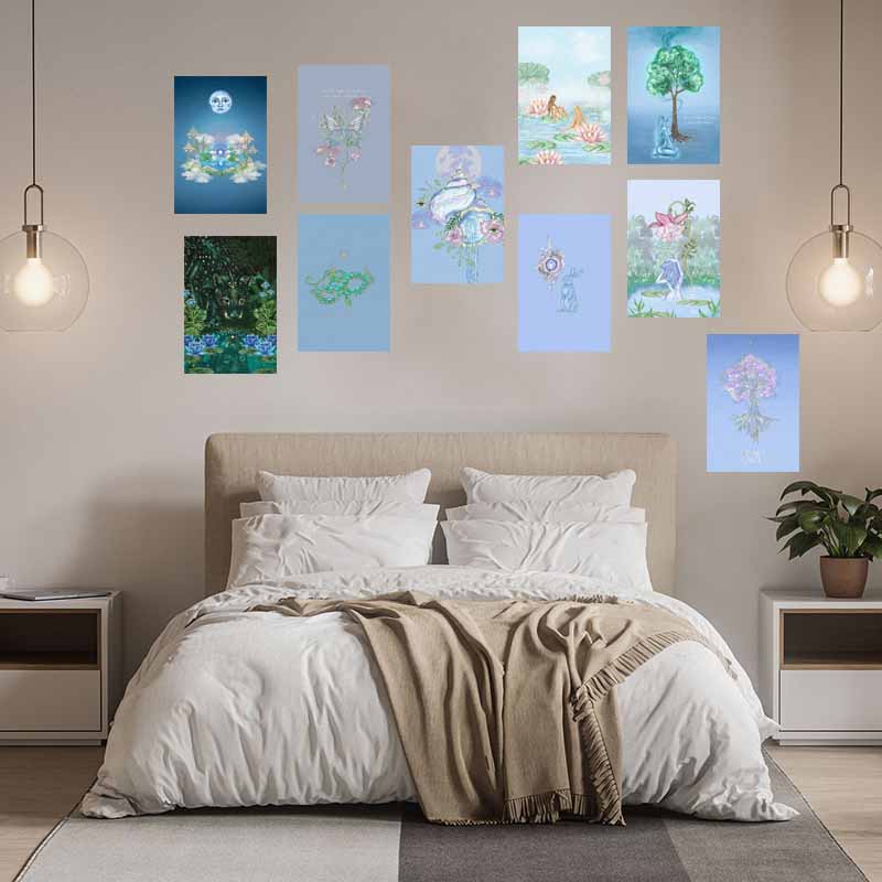 10/30 шт., темный настенный набор для коллажей, вдохновляющие цитаты, духовное искусство, постер, ретро-декор комнаты, эстетические фотографии, Y2k, современная живопись