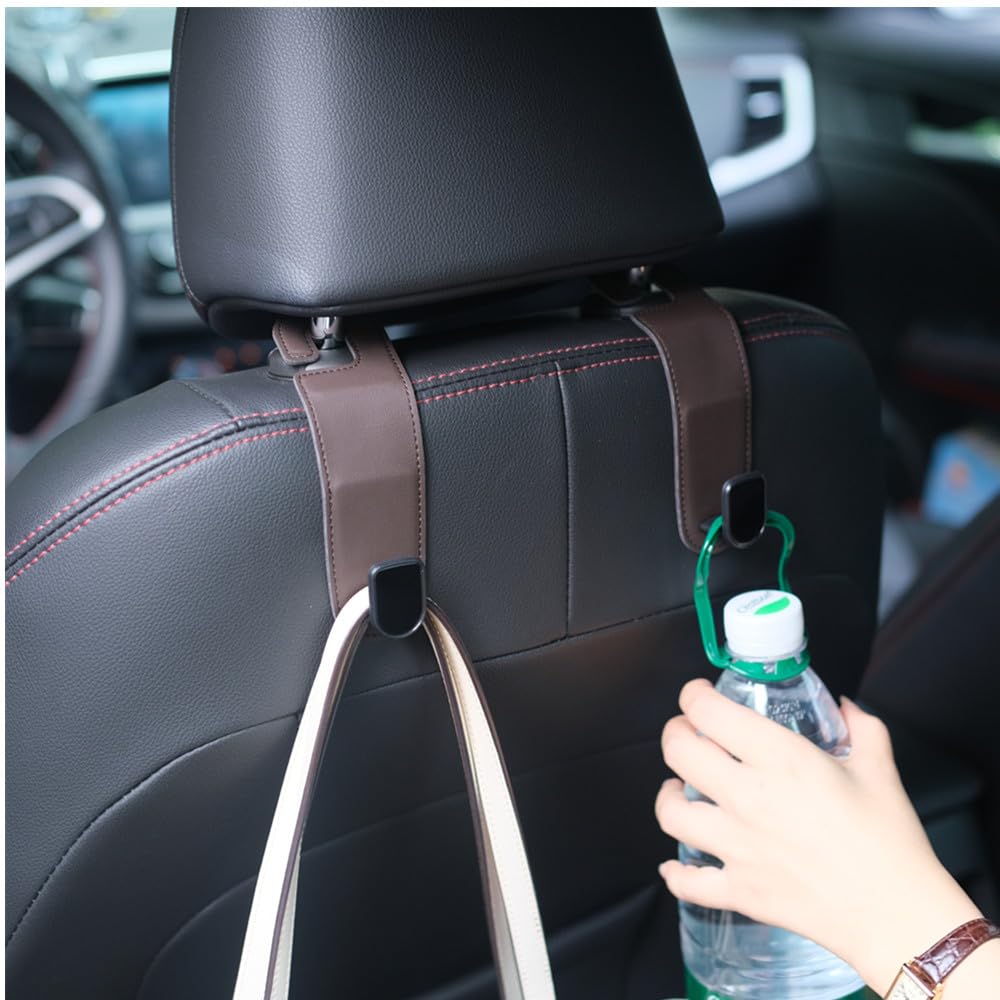 JEYODA Easy to Install Car Hooks, Headrest, 2 Seat Hooks, Strong Load Capacity, Both