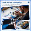 0.2MM Airbrush Kit Gravity Feed Pneumatic Spray Pen Nail Airbrush Kit  Art Airbrush Painting