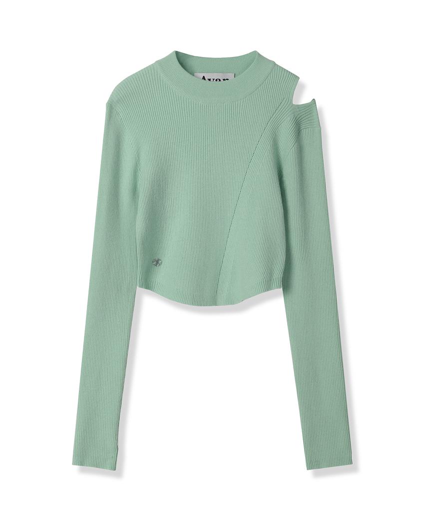 AVANDRESS Tati Hole Round Knit Ivory