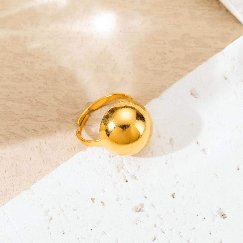 Комплект женских украшений из нержавеющей стали: Не тускнеющее ожерелье, серьги и кольцо - Модные аксессуары